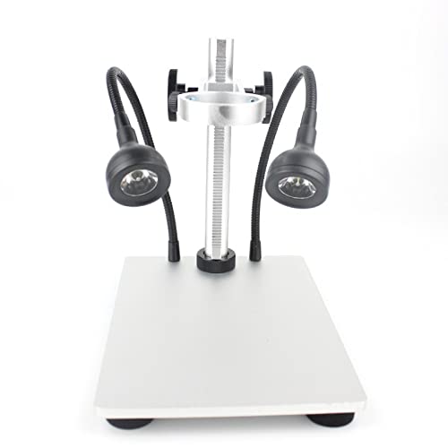 Support microscope numérique USB en alliage d'aluminium avec LED