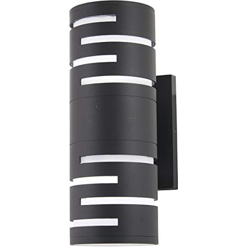 George Kovacs P1762-066-L Groovin LED Wall Sconce, 6 Watt LED, Black