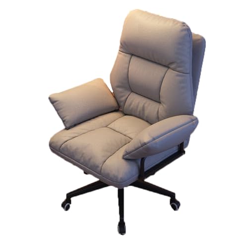 OZBME Silla giratoria para Juegos de computadora, Silla de Escritorio con reposapiés, Ruedas reclinables Ajustables, sillón cómodo para Dormitorio y Sala de Estar ()