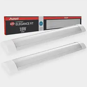 Kit com 2 Luminárias LED de Sobrepor Ultra Fina Elegance Fit 18W 6500K Luz Branca para Teto (2)