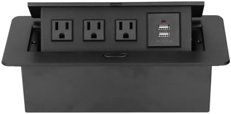 Pop Up Power Strip, Recessed Table Socket Power Grommet Desktop Outlet ...