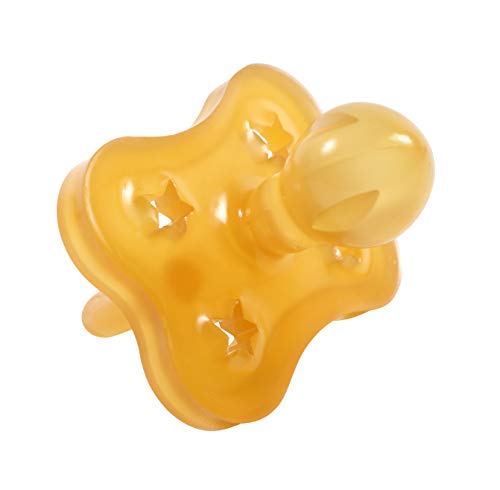 Image of Sweetie Rubber Pacifier Star Shape Rubber Natural Rubber with Rounded Nipple 1 Count (12-18 Large)