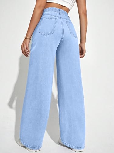 Image of London Hills Women's Relaxed Fit High Rise Jeans || Woman Jean's || Women Baggy Jeans || Jean's for Womens || Loose Jean for Women's || Oversized Woman baggys