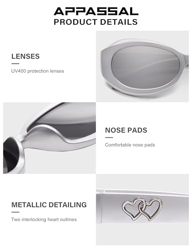 Retro Oval Sunglasses for Women Men Trendy 90s Round Sunnies AP3751