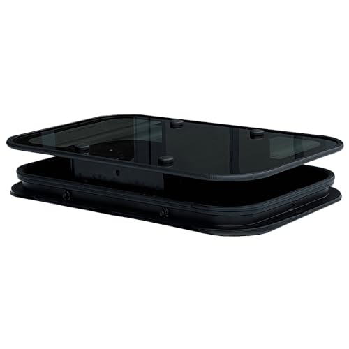 DeinVan.de universal Echtglas Dachluke M 40x65cm, Dachhaube...