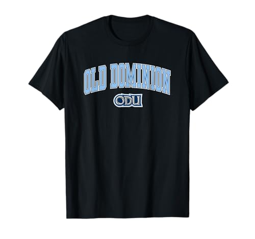 Elite Authentics Old Dominion Monarchs Arch Over Logo Unisex-Adults Black Short Sleeve T-Shirt
