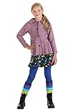 Fun Costumes Girl's Harry Potter Luna Lovegood Costume, Pink Jacket, Blue Leggings & Stripped Leg Warmers for Wizard Cosplay X-Large