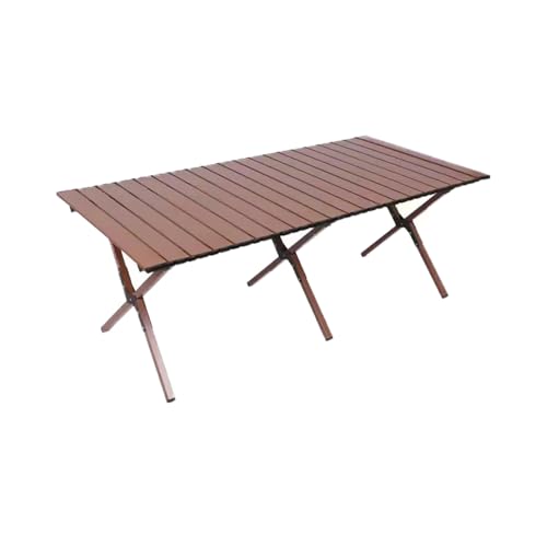 Mesa portátil enrollable con bolsa de transporte, aluminio ligero, resistente para camping, fiestas en el jardín, balcón, uso al aire libre