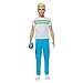 Barbie Ken 60 Aniversario Muñeco rubio con moda deportiva y accesorio de gimnasio, regalo para niñas y niños +3 años (Mattel GRB43)