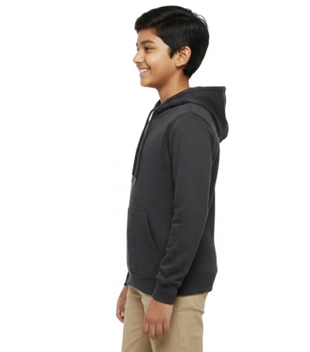 Image of Boy's Cotton Fleece Hooded Sweatshirt with Kangaroo Pocket