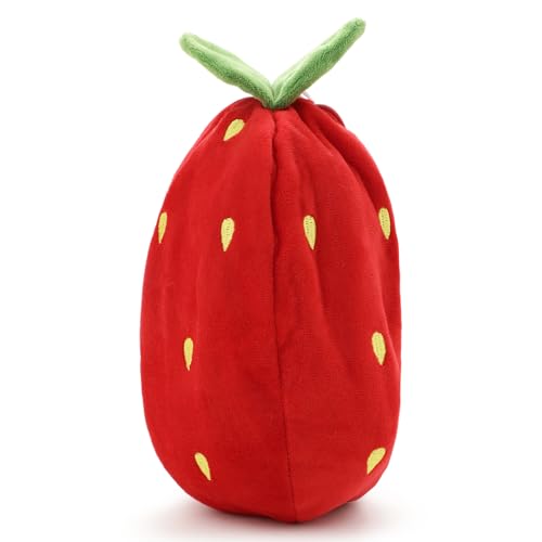 Image of Red Strawberry Soft Toy for Kids with Cute Hug-Friendly Plush for Babies, Toddlers & Children Safe, Lightweight & Easy to Clean (25CM)