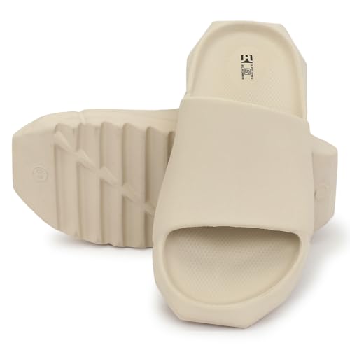 Image of Hygear Men's Geometry EVA Slides | Ultra Soft Cushion | Lightweight | Waterproof | Stylish |Anti-Skid | Comfortable Everyday Slides for Men