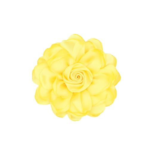 Image of Rose Brooch and Pin for Women Elegant Delicate Flower Pin Shawl Clip Duck Beak Clip for Women's Dress Banquet Party Jewelry Gift