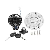 blocchetto accensione moto Per YAMAHA MT09 MT-07 YZF R6 YZFR6 YZF-R6 MT-09 MT07 LQYL Interruttore Di Accensione Del Motociclo Blocco Tappo Serbatoio Carburante Set Chiavi(1 Set)