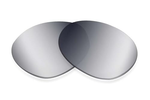 Sunglass Fix Replacement Sunglass Lenses Compatible for Ralph Lauren RL 8044 55mm (Polarized SFx Ultra Flash Silver Mirror Black Pair)