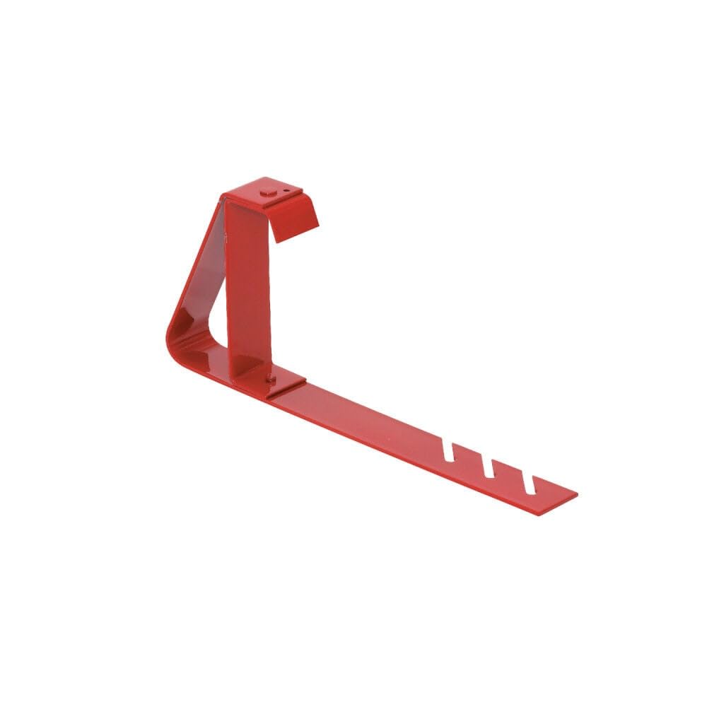 Guardian 2502 Fixed Heavy Duty Roofing Bracket for 18 to 27 Degree Roof Pitch 6 Inch by 90-Degree Fixed Angle Platform Powder Coated Red OSHA Compliant
