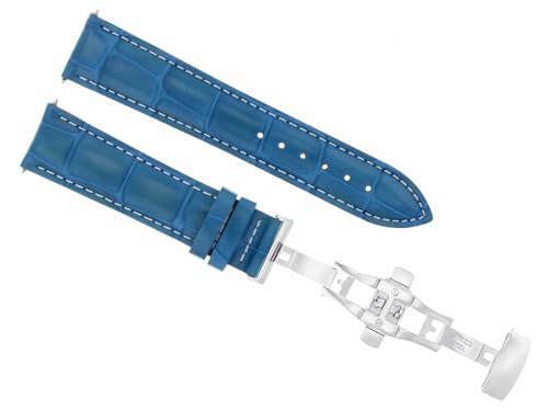 Ewatchparts 18-19-20,20-21-22-23-24MM LEATHER BAND STRAP DEPLOYMENT CLASP COMPATIBLE WITH BREITLING 3B