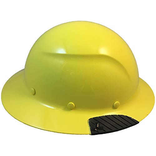 Fiberglass Composite Hard Hat With Hard Hat Tote- Full Brim, Yellow #TOP1