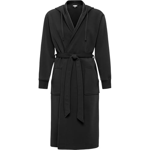 Image of Alexander Del Rossa Men's Long Sleeve Hooded Sweatshirt Robe, Mens Bathrobe