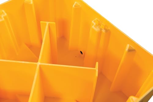 Image of Eagle 2 Drum Spill Containment Pallet with Drain and Forklift Pockets, 51.5 inchx26.25 inchx13.75 inch, 66 Gallon Sump, 4,000 lbs. Load Capacity Secondary Containment Pallet, Made in USA, Yellow, 1620