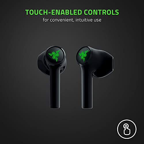 Razer Hammerhead True Wireless X Earbuds: Custom-Tuned 13mm Drivers - Bluetooth 5.2 w/Auto-Pairing - 60ms Low-Latency Gaming Mode - Touch Enabled - Mobile App Customization - Classic Black by Razer - Image 7