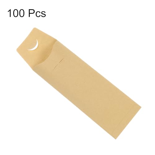 Sacs en papier kraft jetables pour couverts de table 19x7 cm