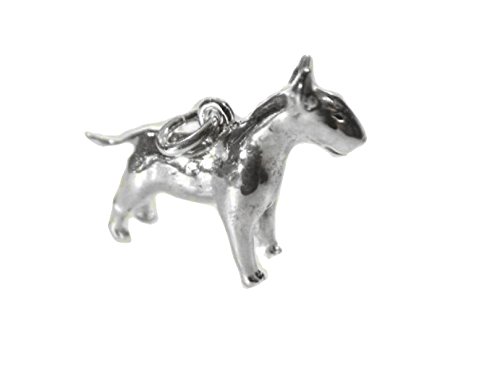 Anhänger Bullterrier Silber 925 Terrier Hunderasse Hunde Anhänger 32x22mm