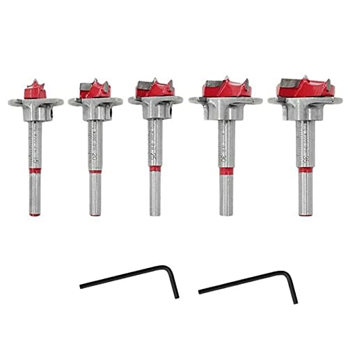Set de brocas para madera 5 piezas 15-35 mm miniatura 1