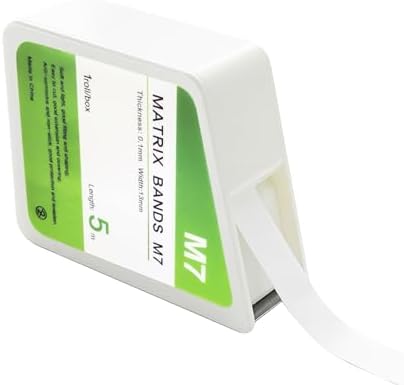 Dental Teflon Matrix Bands White Roll Type Sectional Contoured Matrix Band for Plug Matrices Dentistry Oral Material