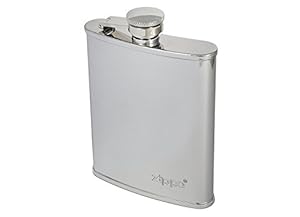 Zippo Silber Flachmann Chrom