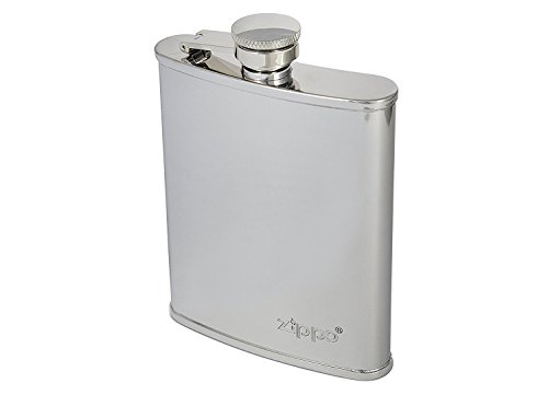 Zippo Herren Polierte Flachmann, Silber (Silber), 2x13x9.5 cm (B x H x T), Chrom Zippo Herren Polierte Flachmann, Silber (Silber), 2x13x9.5 cm (B x H x T), Chrom