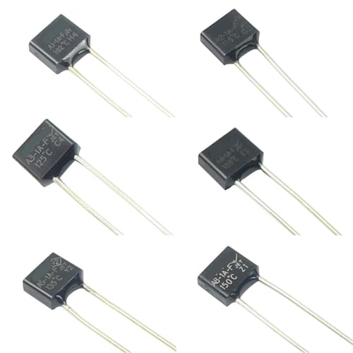 Fusible thermique de sécurité électrique carré thermo-protecteur 1A 250V 150°C