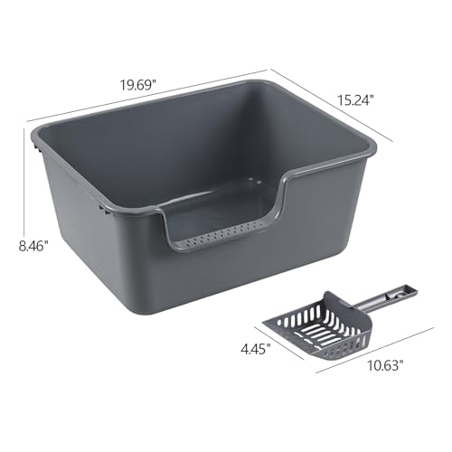 Arenero para gatos Kekow 4 piezas acabado gris miniatura 3