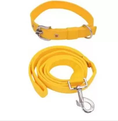 Kapoor petsDog Neck Collar Belts and Leash Set (Yellow Color, Waterproof, Medium, Nylon, Leash Size 1.inch (B0B1X3GWVP) Amazon Price History, Amazon Price Tracker