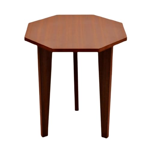 Image of Wooden Table Stool for Bedroom Living Room Corner Use Small Center Table Multipurpose Home Decoration Stool Brown Finish Compact Furniture for Sitting Display Plants Decor Use