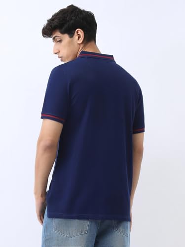 Image of Urbano Fashion Men's Solid Regular Fit Half Sleeve Cotton Polo T-Shirt