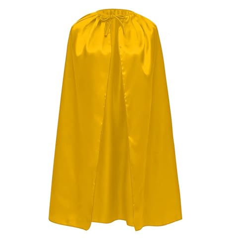 Carnavalife Cape Superheroe Superheroine Pour Adolescent Et Adulte Homme Femme - Satin Brillante Superman Batman Flash (S/90 cm, Couche Satin Jaune) Carnavalife Cape Superheroe Superheroine Pour Adolescent Et Adulte Homme Femme - Satin Brillante Superman Batman Flash (S/90 cm, Couche Satin Jaune)