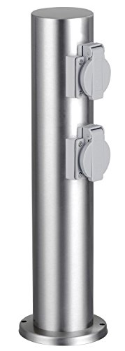 Preisvergleich Produktbild Außensteckdose 2-fach Gartensteckdose Brilliant Polug HK15496A82