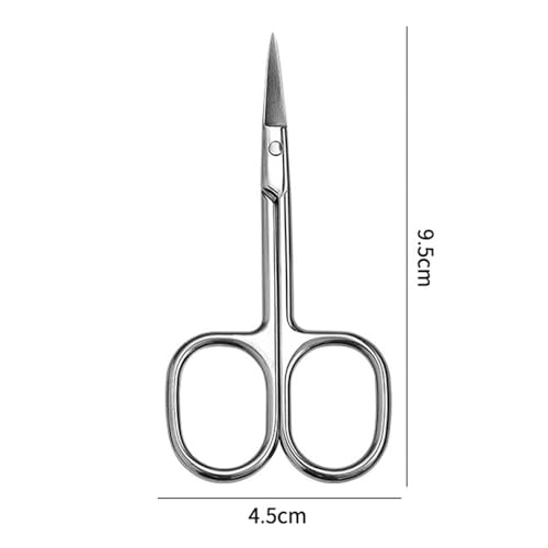 Image of Precision Cuticle Scissors - Stainless Steel Blades for Skin Care - Ergonomic Handle for Comfortable Grip - Ideal for Trimming Cuticles