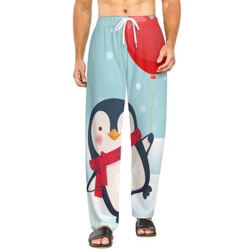 Vêtements de nuit femme pantalon de détente pingouin cadeau idéal en S