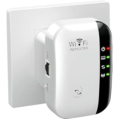 2026 WiFi Extender, WiFi Booster, WiFi Repeater, Covers Up to 3000 Sq.ft and 45 Devices, Internet Booster - with Ethernet Port, Quick Setup, Home Wireless Signal Booster, UK plug