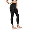 HeyNuts Essential 7/8 Leggings High Waisted Yoga Pants for Women, Soft Workout Pants Compression Leggings with Inner Pockets Black_25'' M(8/10)