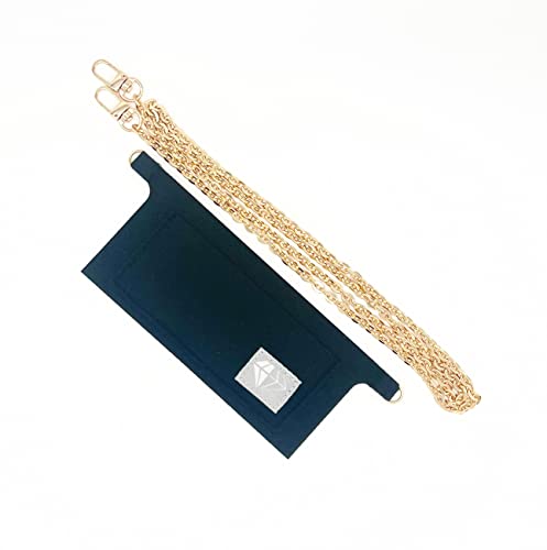 Purse Insert Conversion Kit with Gold Chain for Sarah Emilie Wallet to Crossbody (BLACK)