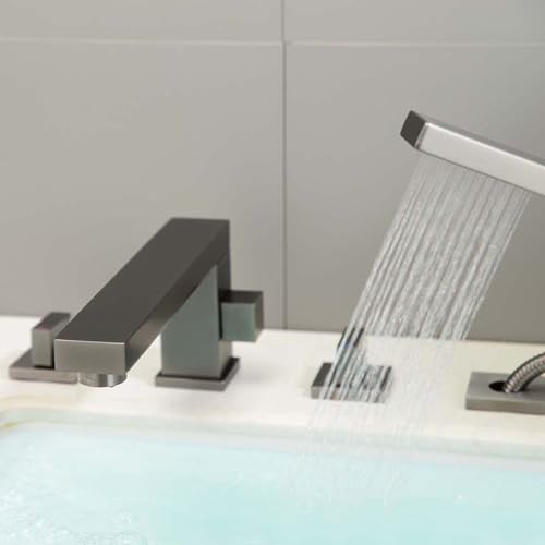 Robinet de baignoire à 4 trous résolvant les problèmes d'espace avec son bec 360 - 8