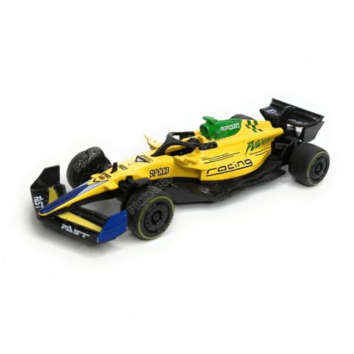 Image of 1:36 Scale Diecast F1 Racing Car with Pull Back Action, Metal Body Toy Model, Monaco GP 2024 Design Senna Tribute Livery, Formula Racing Car for Kids & Collectors