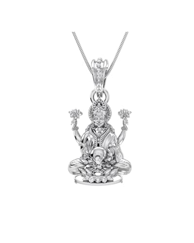 Pendentif Maa Lakshmi Ji un cadeau précieux en argent pour vos proches