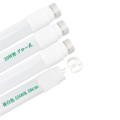 LEDu 20W`  O[̏ƖɍHsv led u 58cm dLEDv F5500K Lz 270°S Px950LM d9W G13 T8 ߓd^Cv 4{