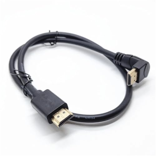 Cable HDMI 4K acodado de 90 grados para pantallas pegadas a la pared de 0.6m 3