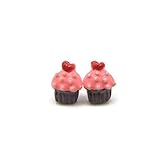 Birthday Cupcake Studs, Plastic Post Earrings for Metal Sensitive Ears