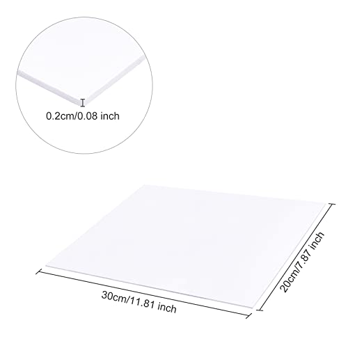 Benecreat 8 hojas 2mm A4 espuma blanca expandida miniatura 2
